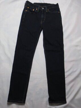 LEVI’S 514 mens JEANS straight fit DENIM dark wash BLUE stretch SIZE 29